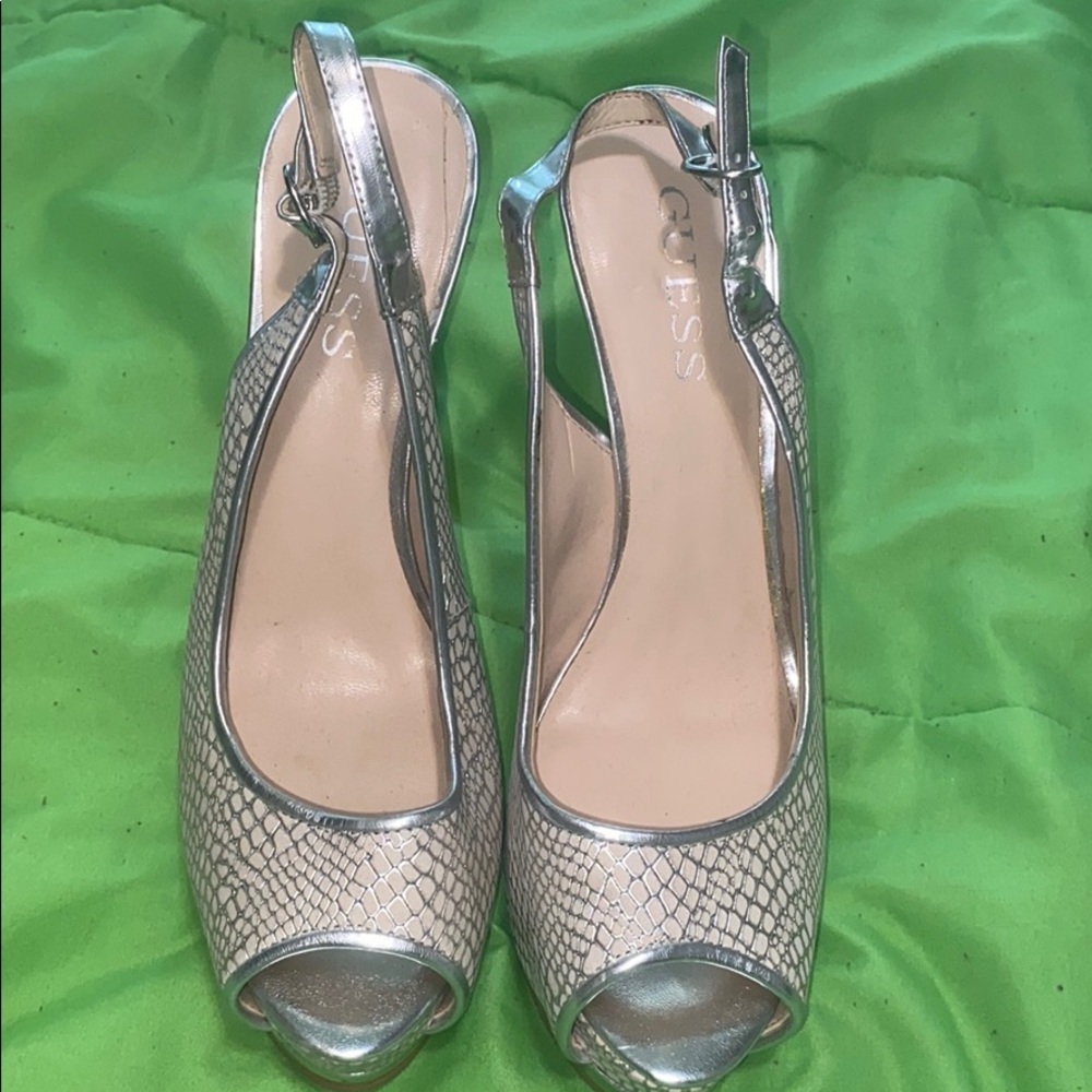 Guess snake skin high heels